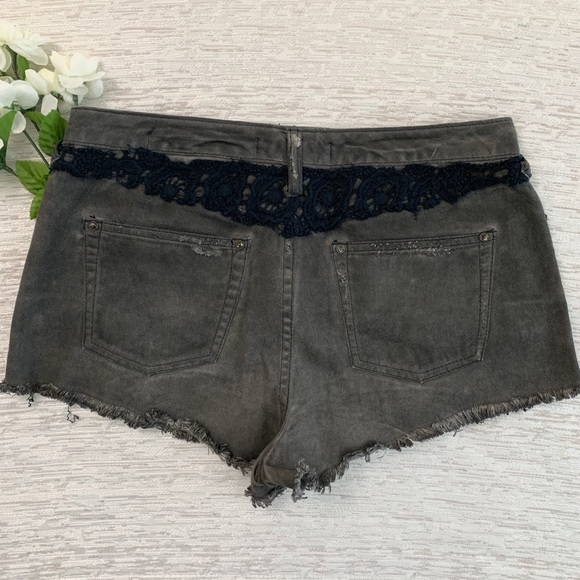 Free People Crochet & Rhinestone Embellish Shorts - Picture 5 of 8